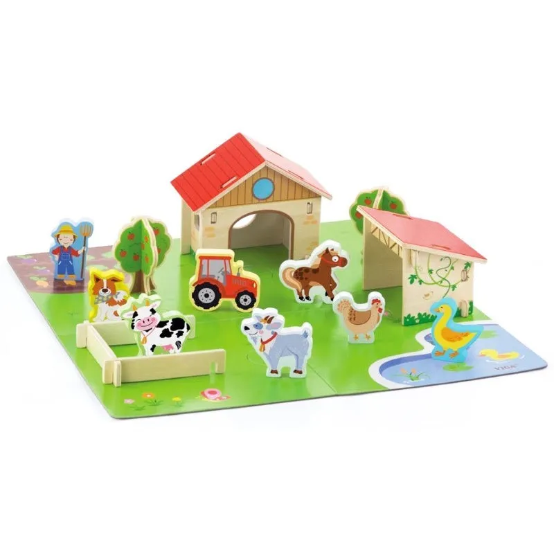 Viga Farm Toy Set Pack of 12