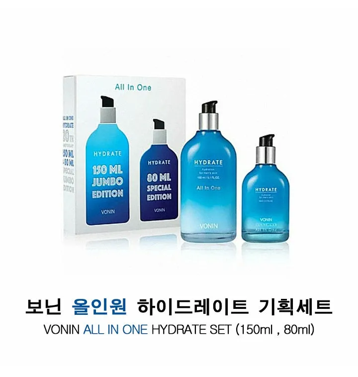 Vonin Men's Hydrating Special Set 150ml + 80ml for Moisture and Brightening