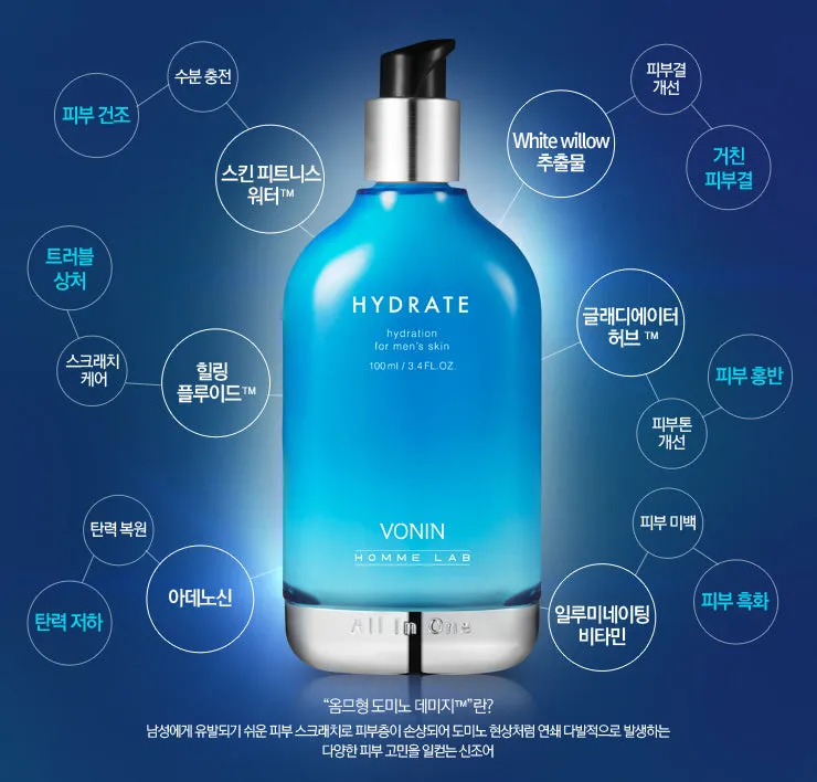 Vonin Men's Hydrating Special Set 150ml + 80ml for Moisture and Brightening