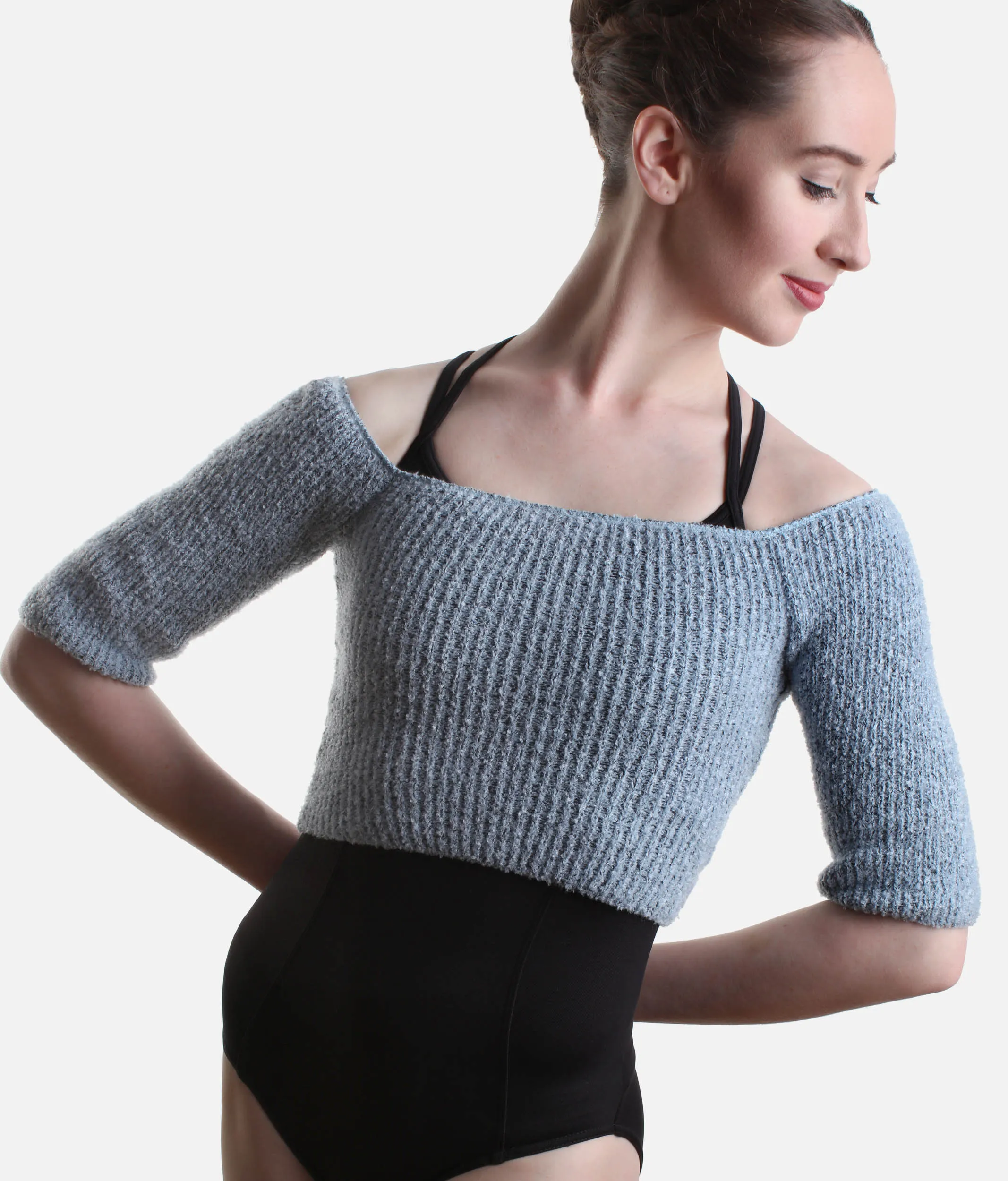 Warm-Up Dance Crop Top, Light Knit - 6530