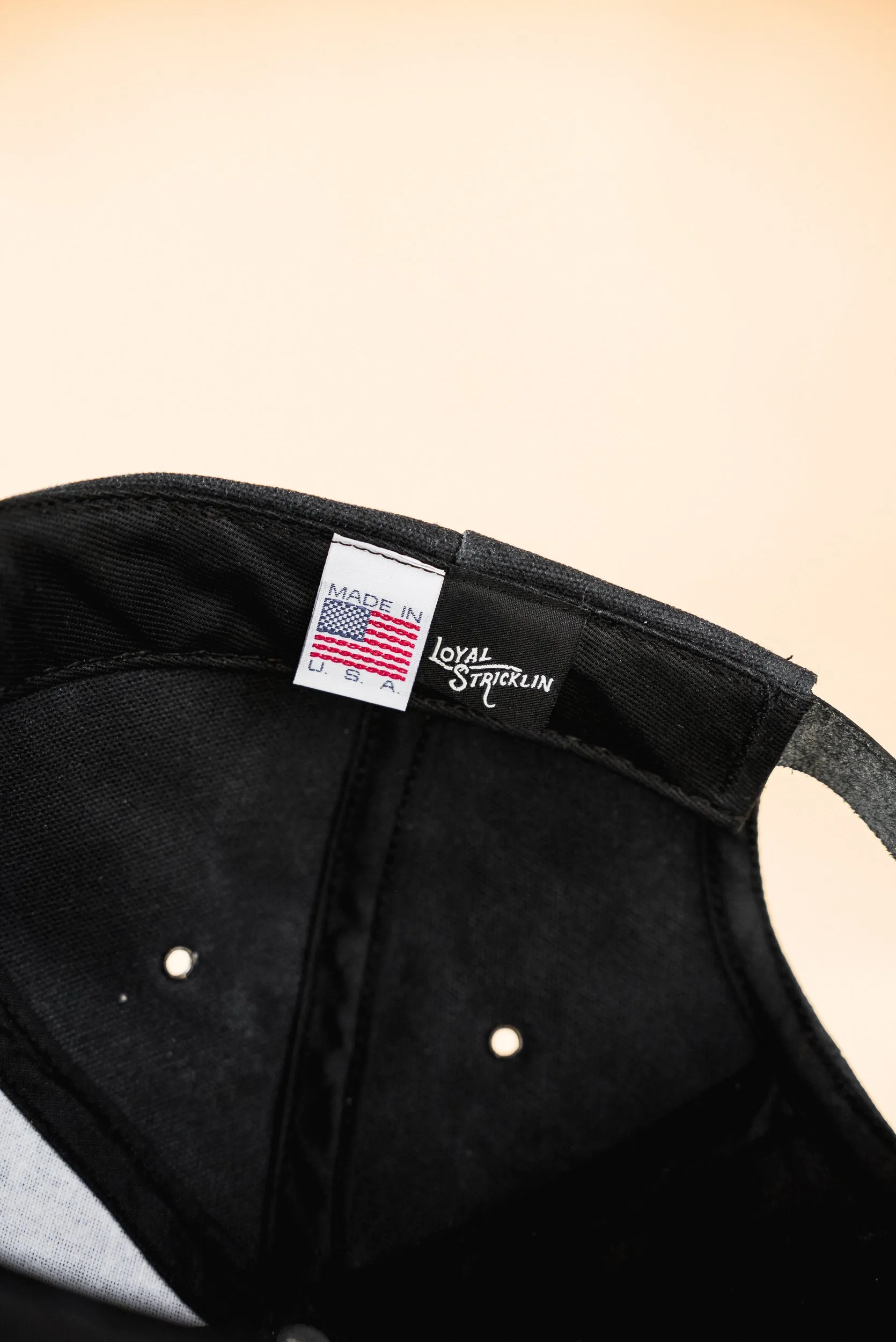 Waxed Canvas Baseball Hat - Black