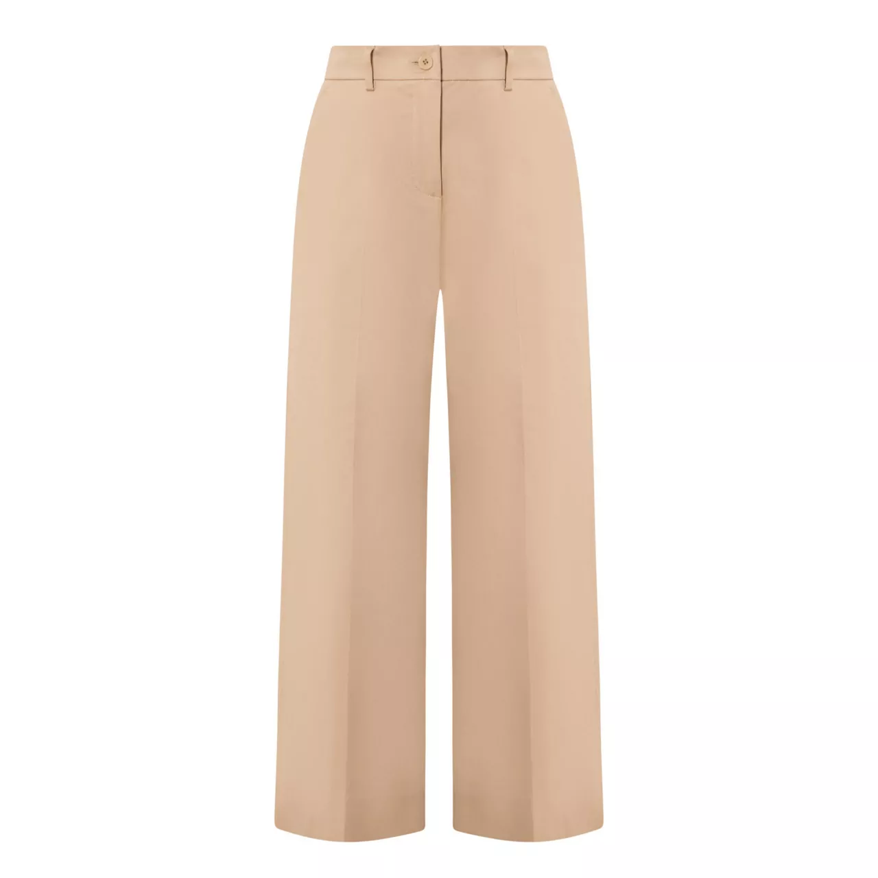 WEEKEND MAX MARA Urial Satin Cropped Trousers - Beige