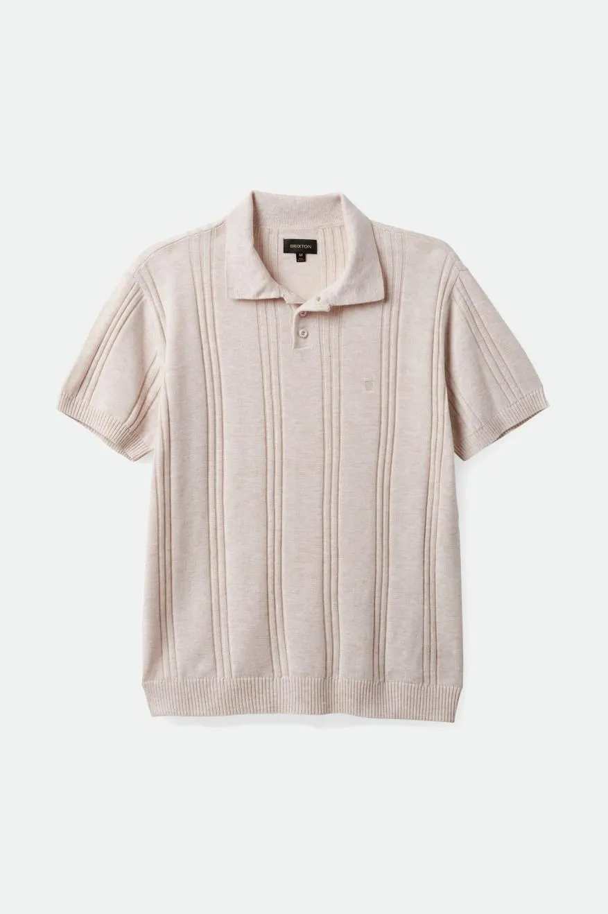 Weekend Reserve Merino Wool S/S Polo - Whitecap