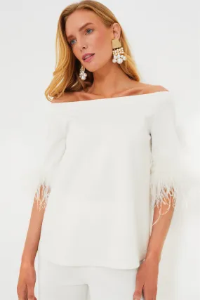 White Feather Miranda Off The Shoulder Blouse