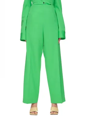 Wide Leg Trousers (W-A-P067W-LSW-PALM-GREEN)