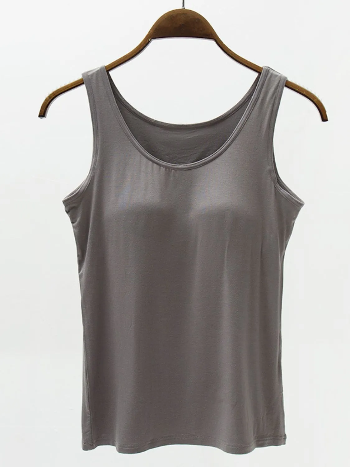 Wide Strap Modal Tank with Bra