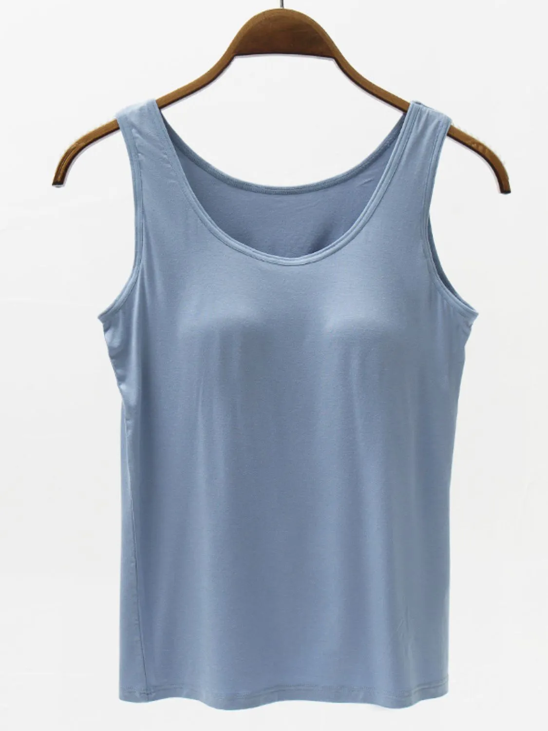 Wide Strap Modal Tank with Bra