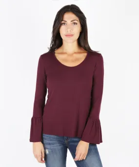 Winnie Knit Top (Burgundy)