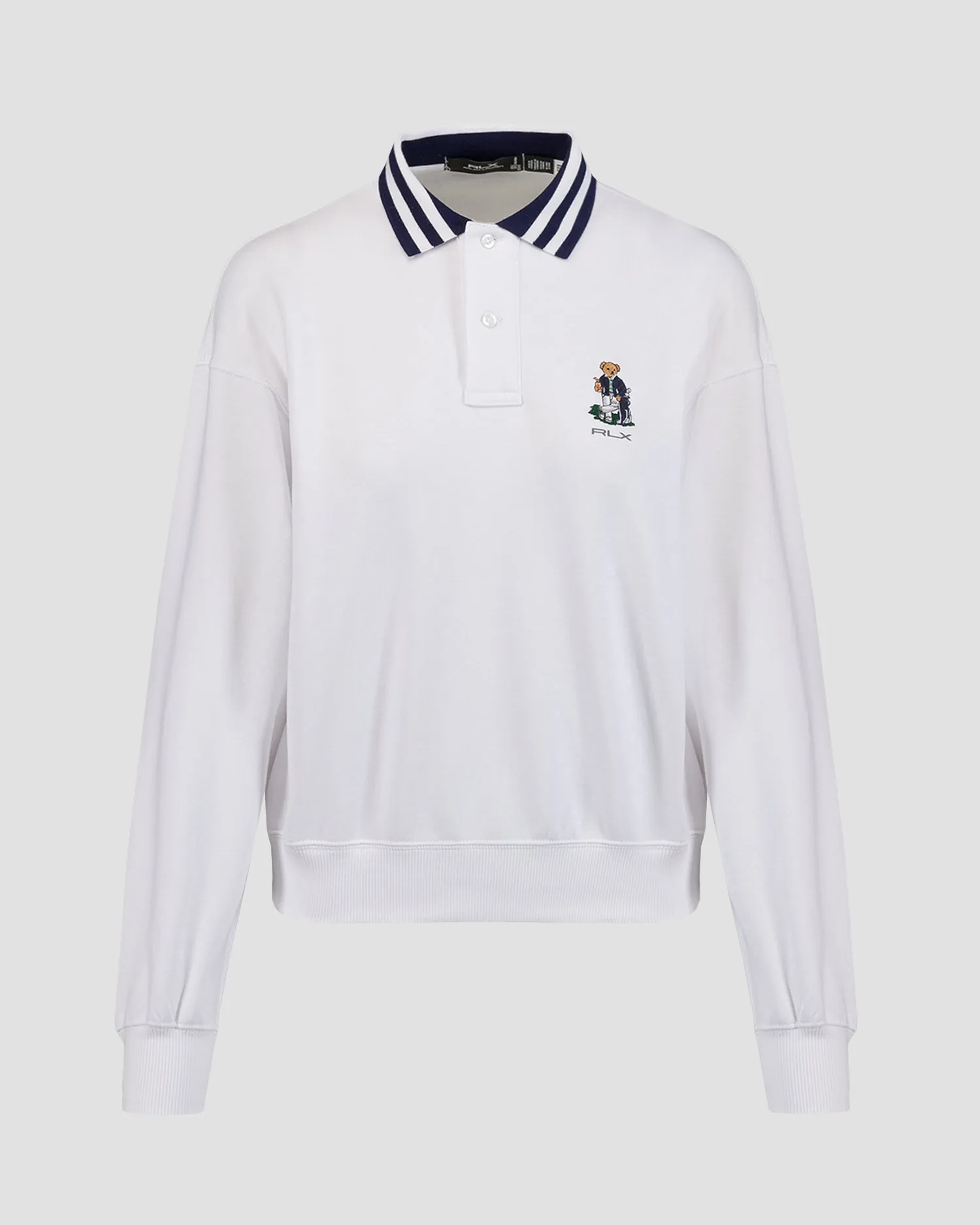 Women's white long sleeve polo Ralph Lauren RLX Golf 285A55131-100