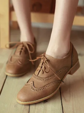 Women's Brown Wingtip Brogues