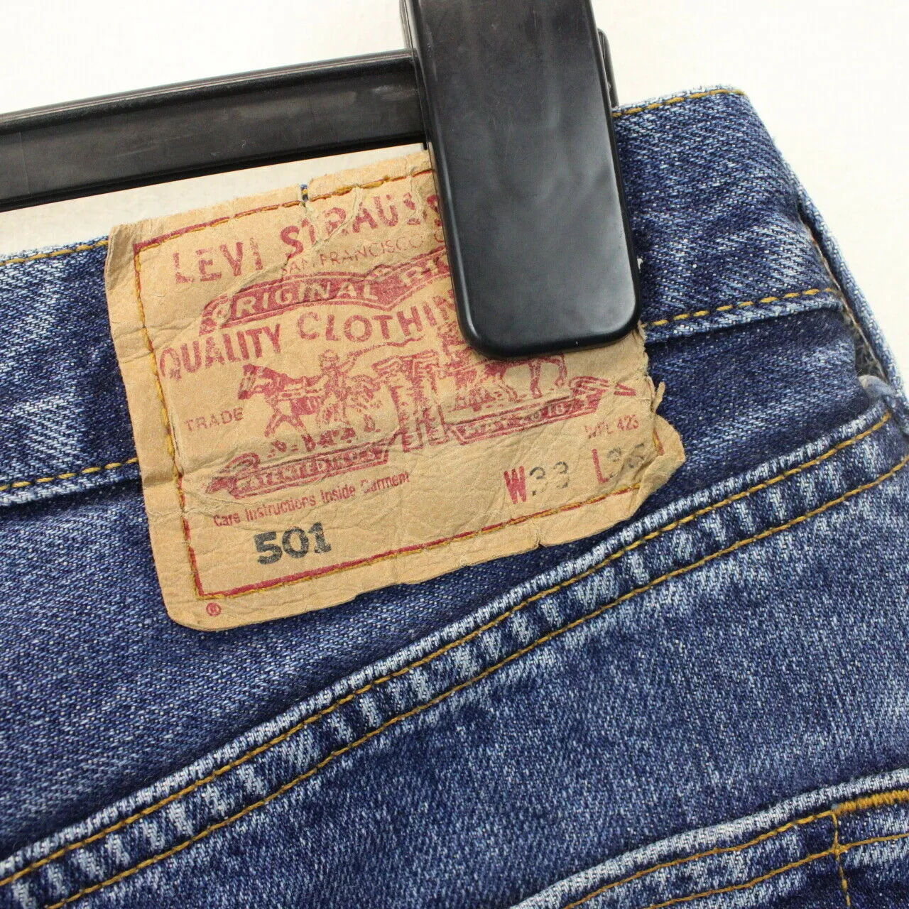 Womens LEVIS 501 Jeans Mid Blue | W33 L32