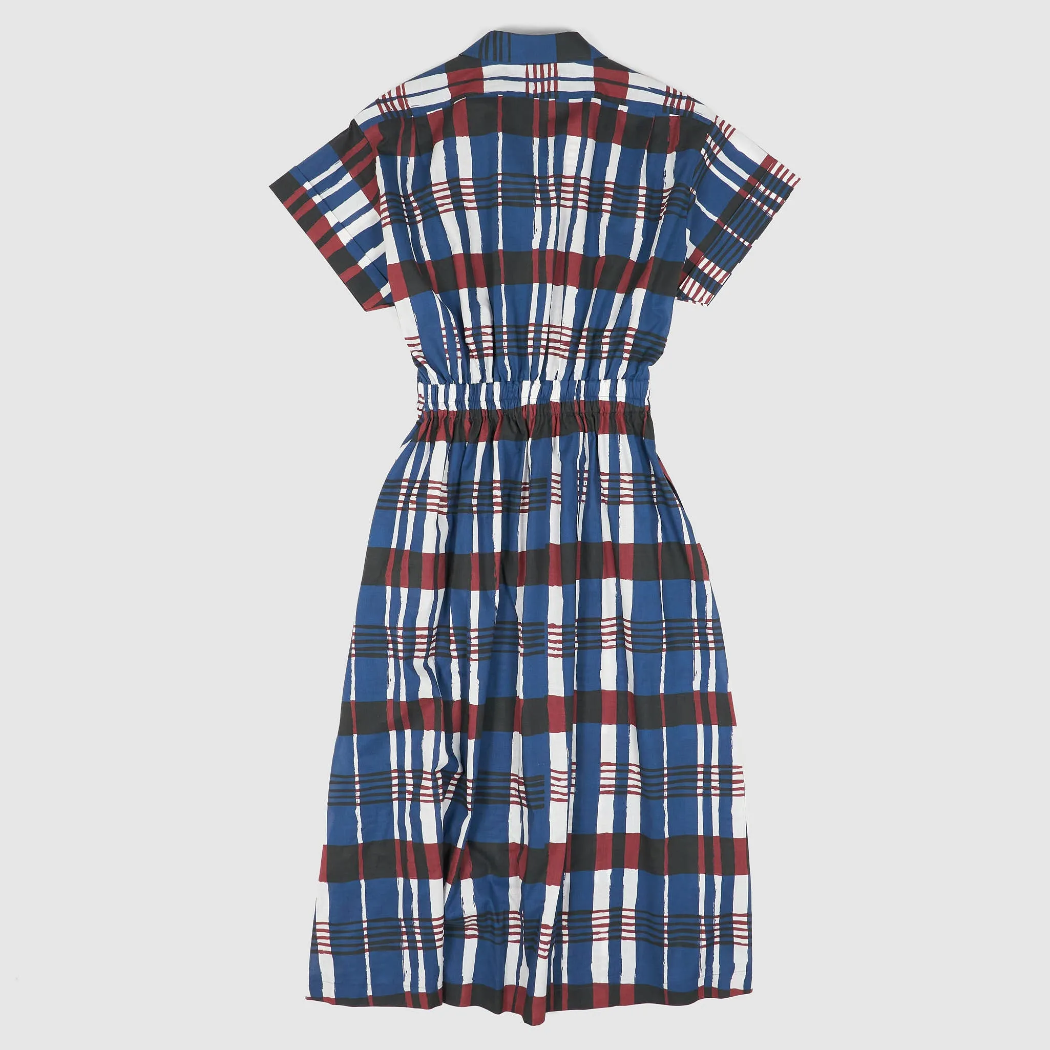 Women's Lightweight Plaid Summer Dress in Cotton