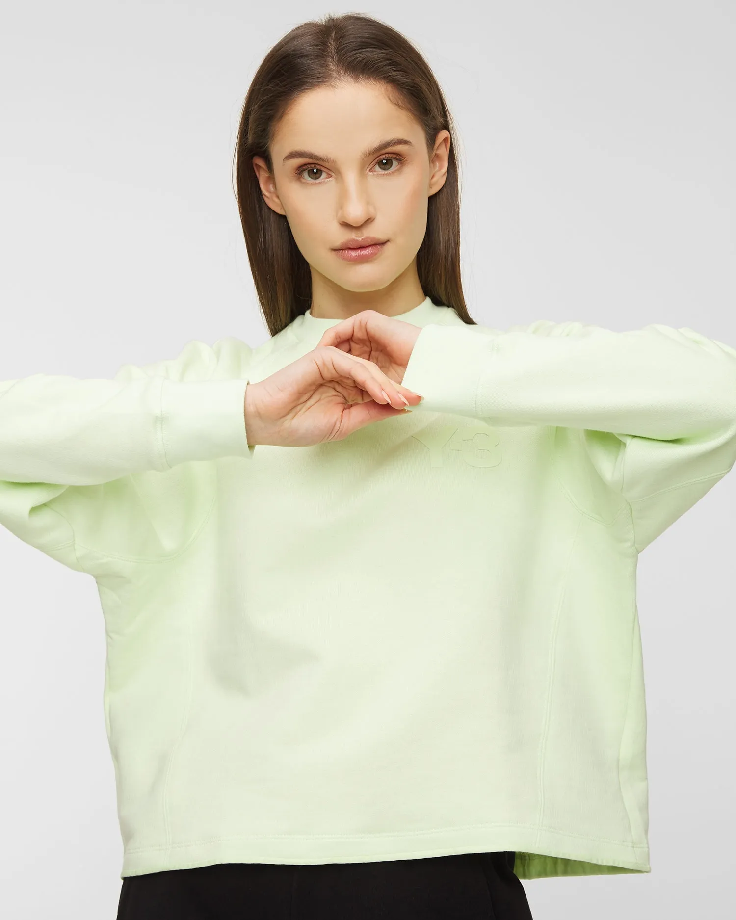 Y-3 W CL LC Crew sweatshirt HG6126-almost-lime