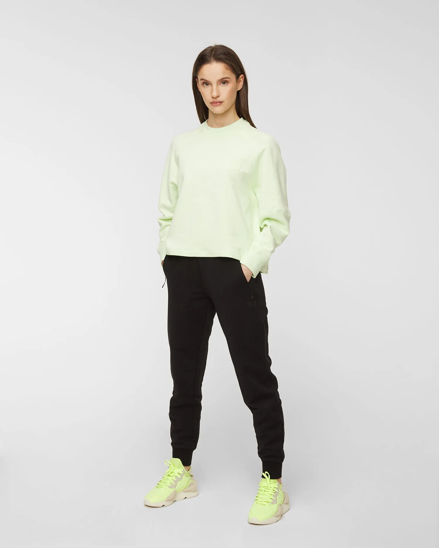 Y-3 W CL LC Crew sweatshirt HG6126-almost-lime