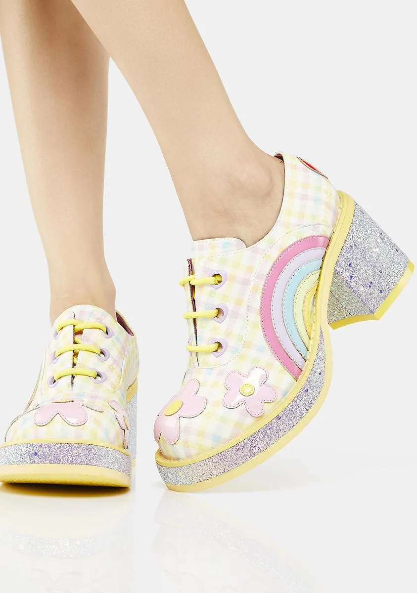 Yellow Rainbow Pride Shoes