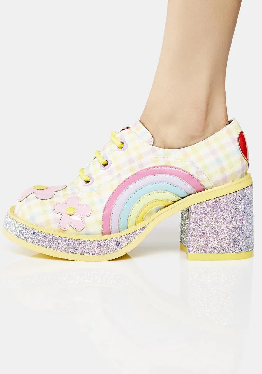 Yellow Rainbow Pride Shoes