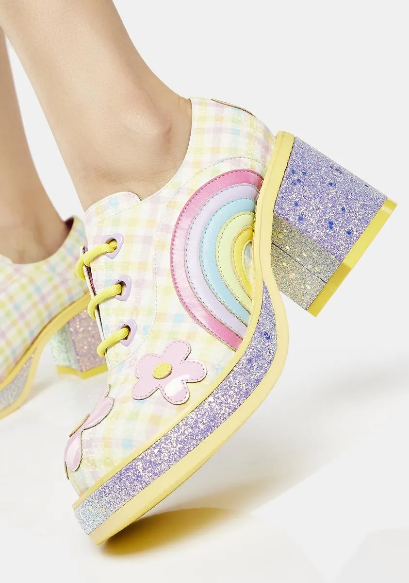 Yellow Rainbow Pride Shoes