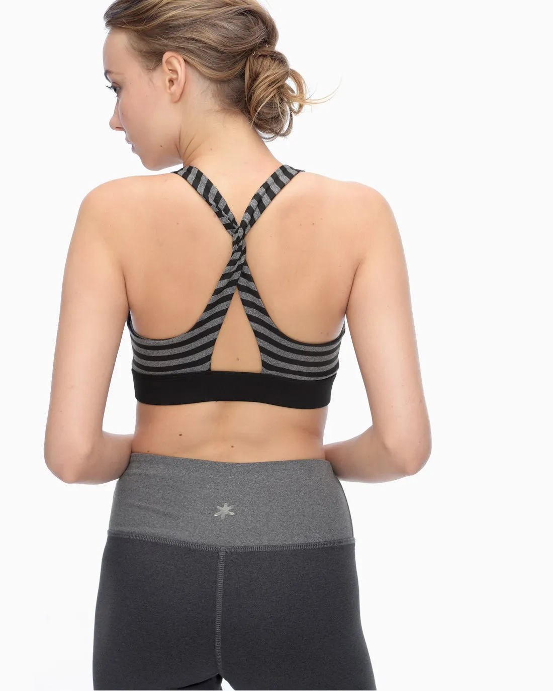 Yoga Stripe Twist Bra