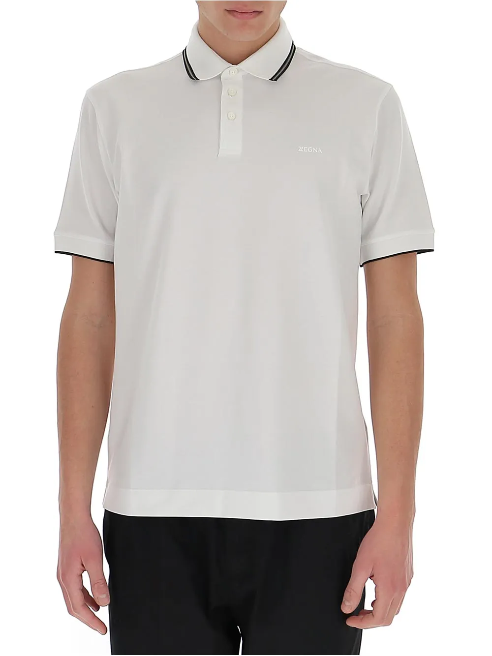 Z Zegna Polo Top with Stripes