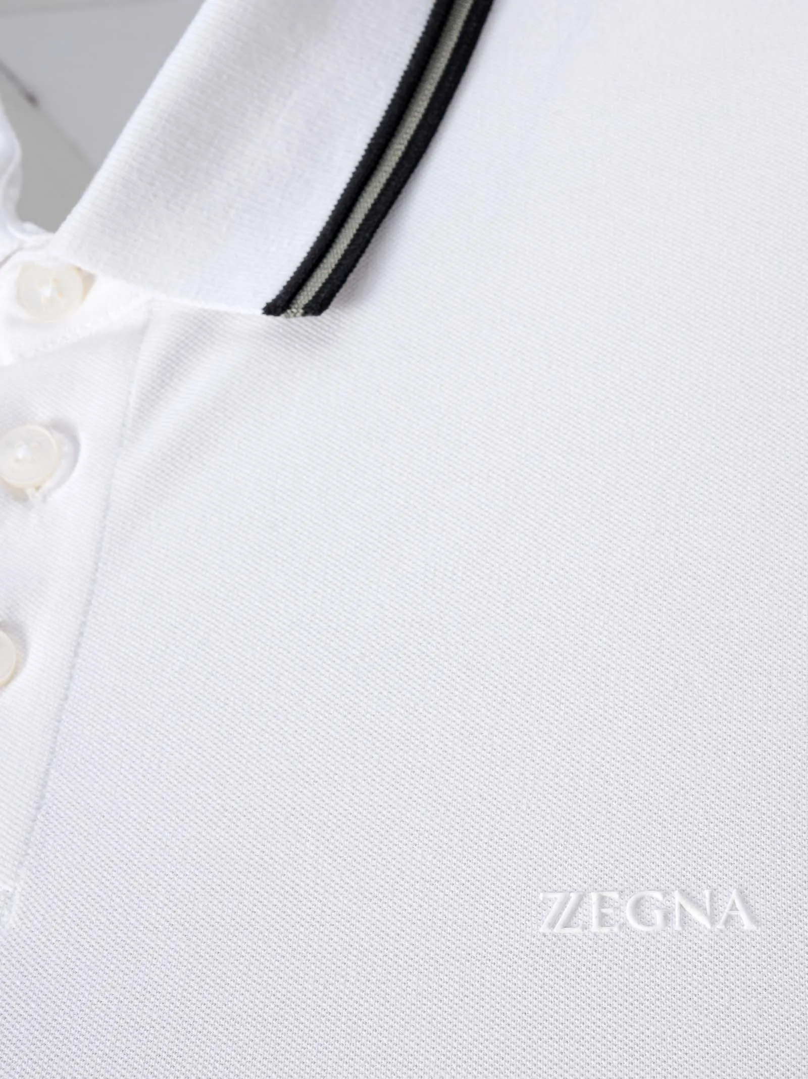 Z Zegna Polo Top with Stripes