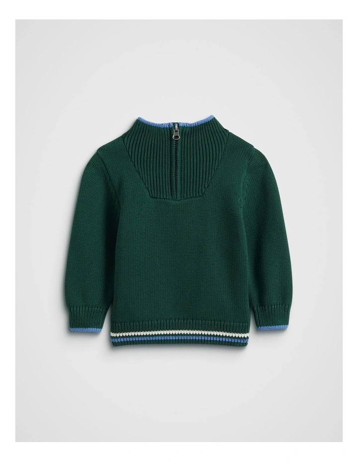 Zip Knit in Ivy