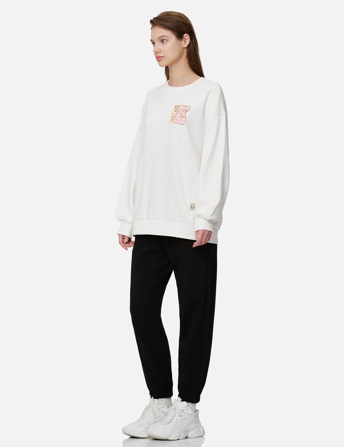 Zip-up Daruma and Fortune Cat Print Sweatshirt