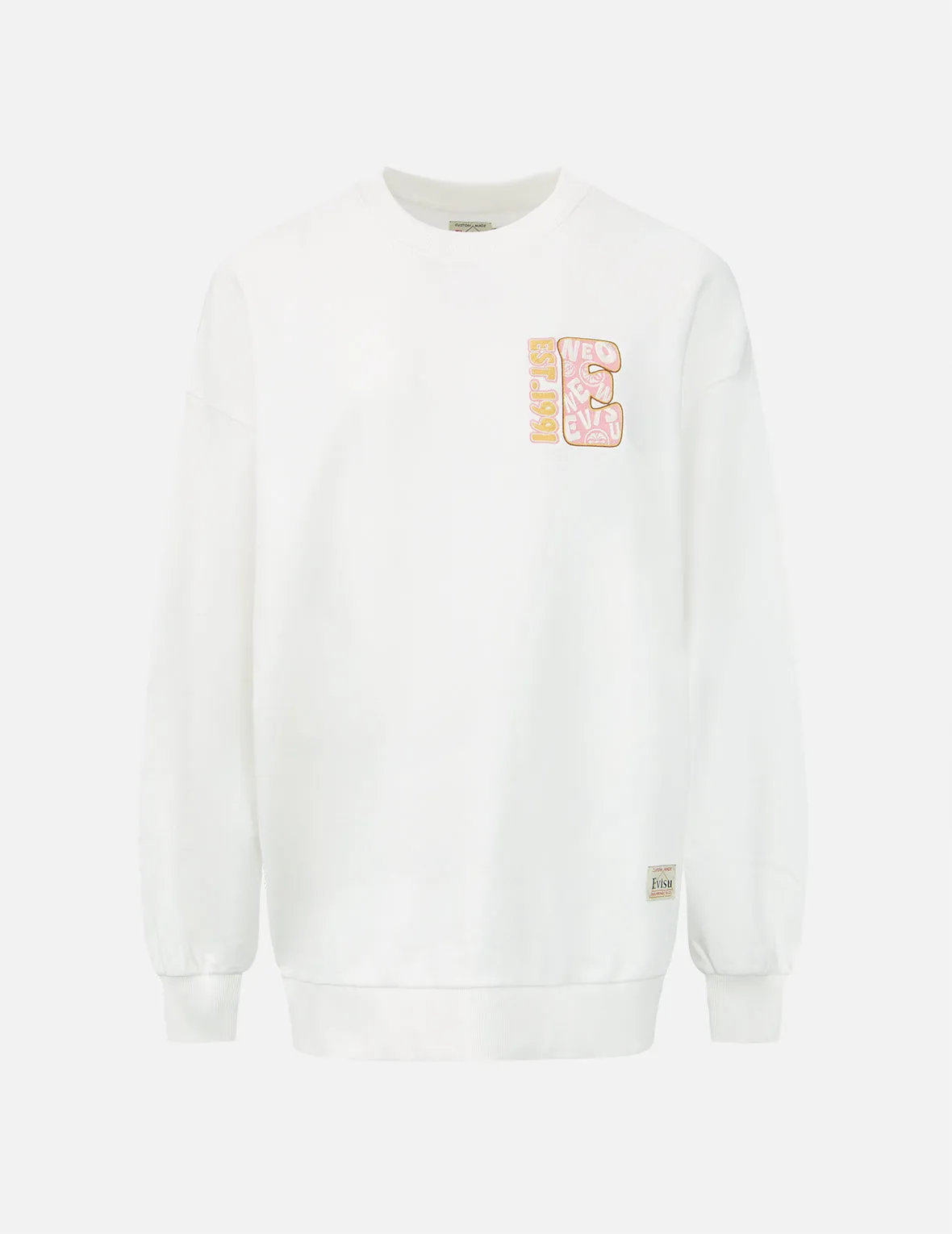 Zip-up Daruma and Fortune Cat Print Sweatshirt